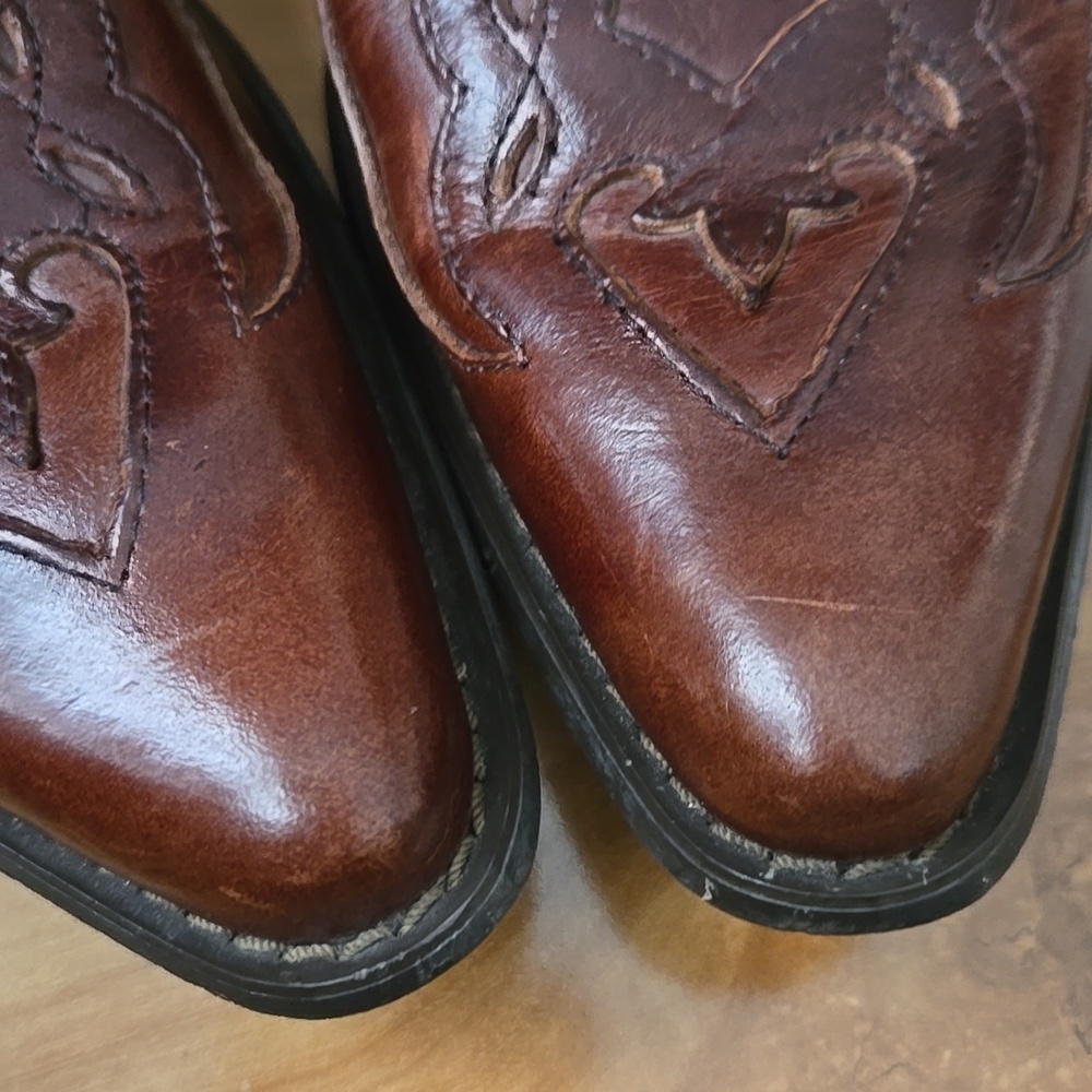 Roadwolf Brown Leather Mules size 7.5 - Picture 13 of 16